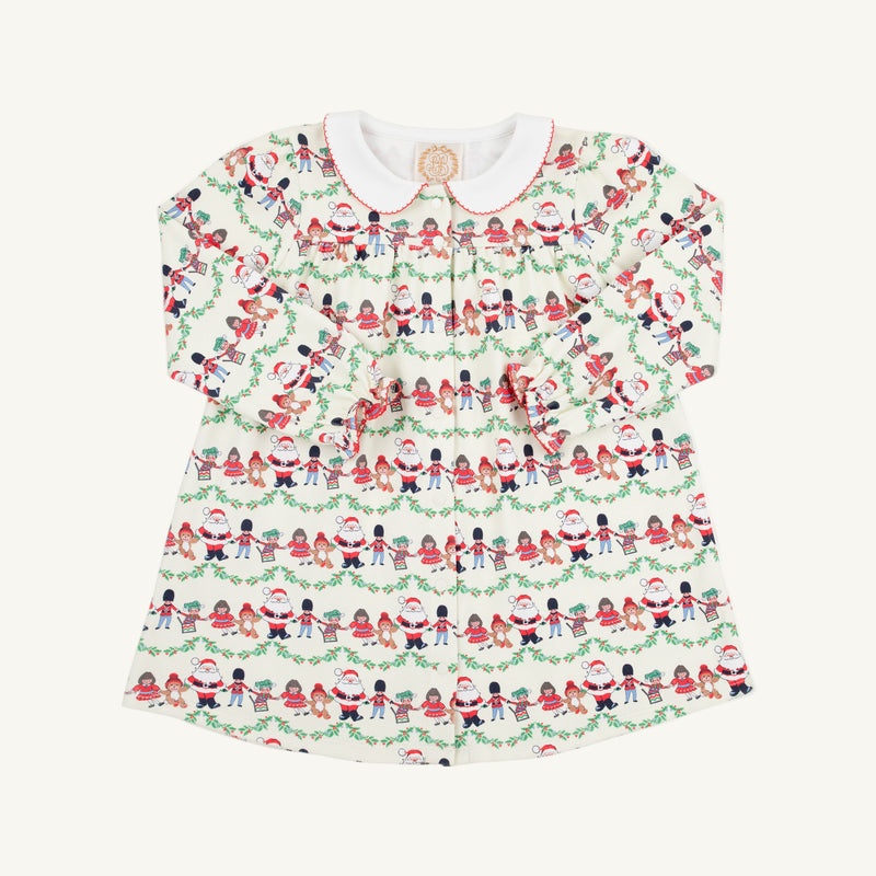 Long Sleeve Tabitha's Teacher's Pet Dress - Toying Around with Worth Avenue White & Richmond Red