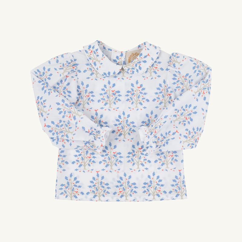 Maude's Peter Pan Collar Shirt & Onesie (Long Sleeve Woven) - Little Oak