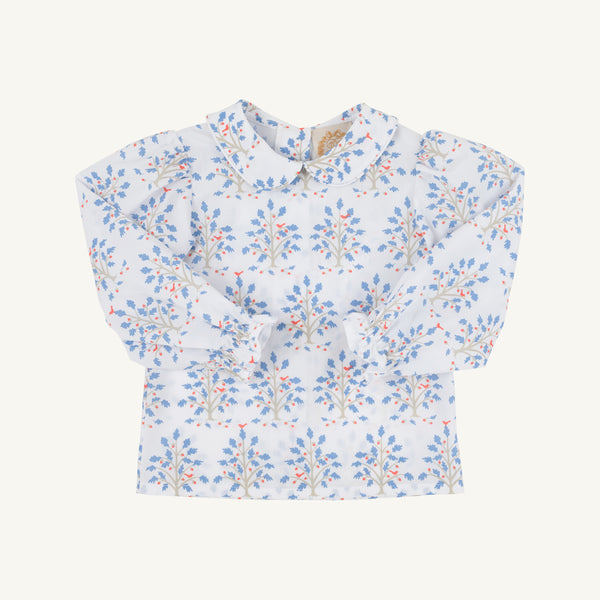 Maude's Peter Pan Collar Shirt & Onesie (Long Sleeve Woven) - Little Oak
