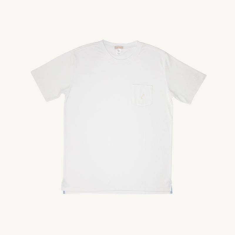 Carter Crewneck (Men) - Worth Avenue White with Multicolor Stork