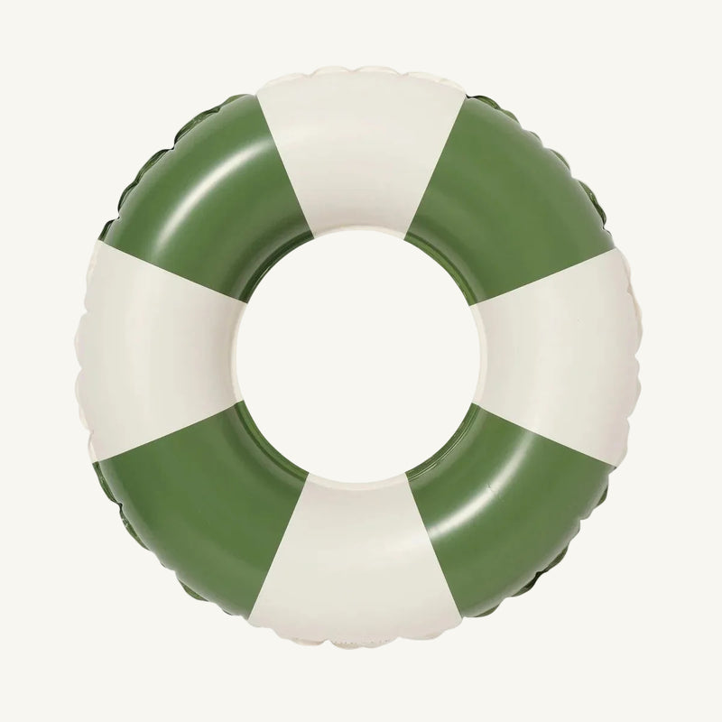 Olive Stripe Mini Tube Pool Ring - Sunnylife