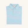 Prim & Proper Polo - Brookline Blue Stripe with Worth Avenue White Stork