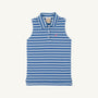 Paige's Proper Polo - Barbados Blue Stripe with Winter Park Pink Stork