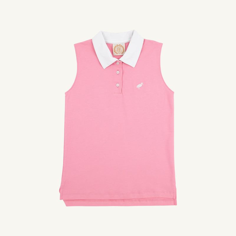 Paige's Proper Polo - Hamptons Hot Pink with Worth Avenue White