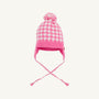Parrish Pom Pom Hat - Hamptons Hot Pink Gingham with Palmetto Pearl