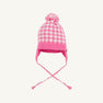 Parrish Pom Pom Hat - Hamptons Hot Pink Gingham with Palmetto Pearl