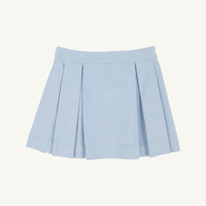 Parson Pleated Skirt - Buckhead Blue Corduroy