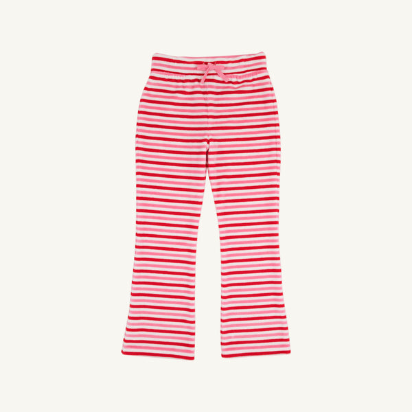 Patty Pants (Velour) - Richmond Red, Worth Avenue White, and Hamptons Hot Pink Stripe