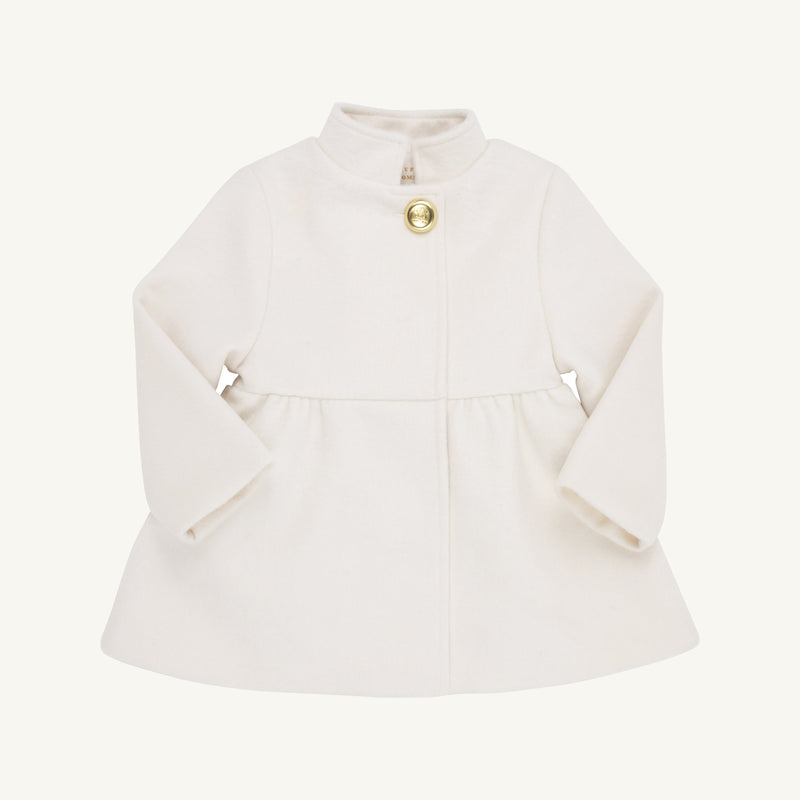 Penelope Peacoat - Palmetto Pearl with Palmetto Pearl Lining & Brass Buttons