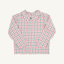 Peter Pan Collar Shirt (Long Sleeve Woven) - Old Town Tattersall