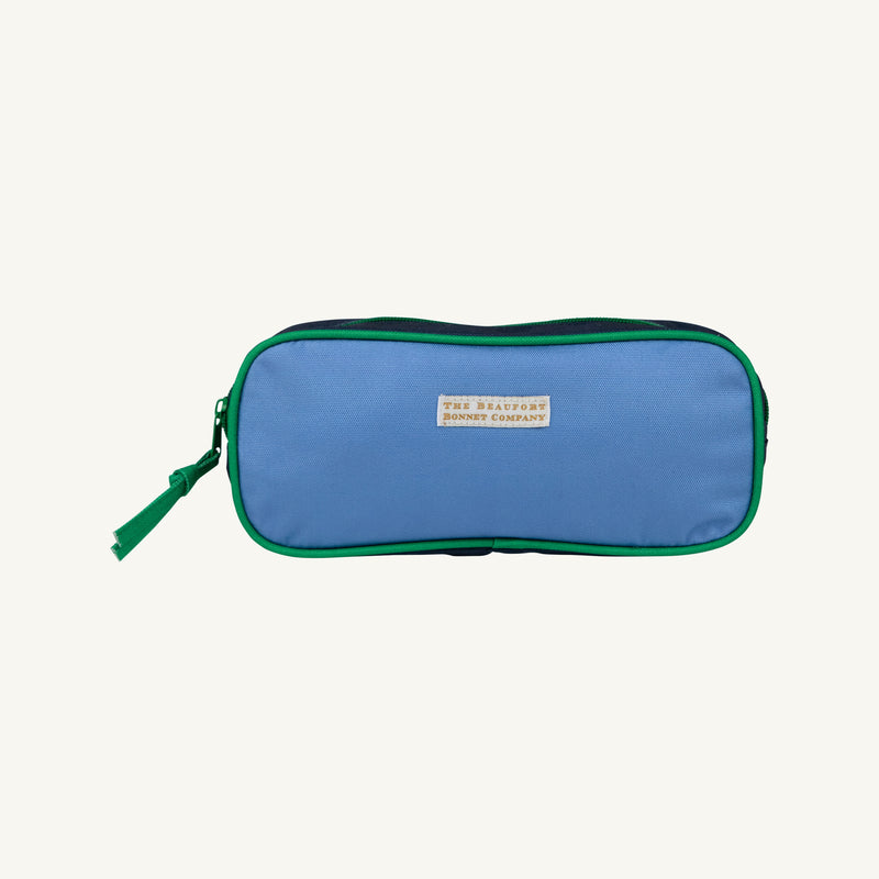 Peyton Pencil Pouch - Beale Street Blue, Barbados Blue, Nantucket Navy & Kiawah Kelly Green