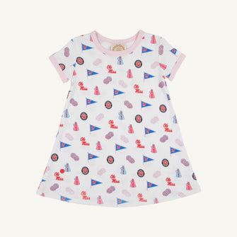 Embroidery result for: Ole Miss Polly Play Dress - Gawsh Almighty with Palm Beach Pink