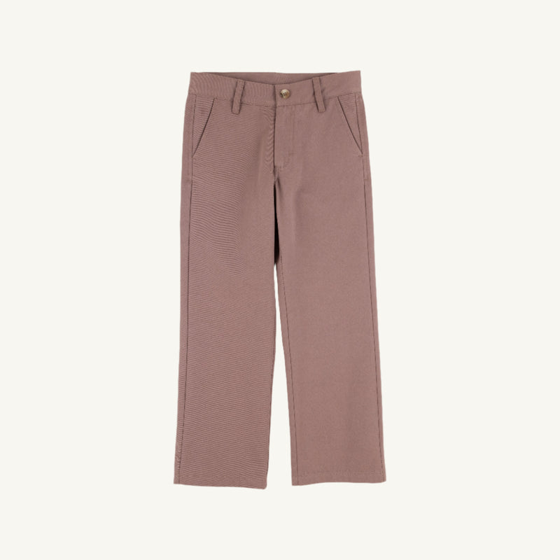 Prep School Pants - Gray Bay Brown with Keeneland Khaki Stork