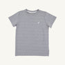 Prepletic™ Carter Crewneck - Heathered Grantley Gray with Worth Avenue White Stork