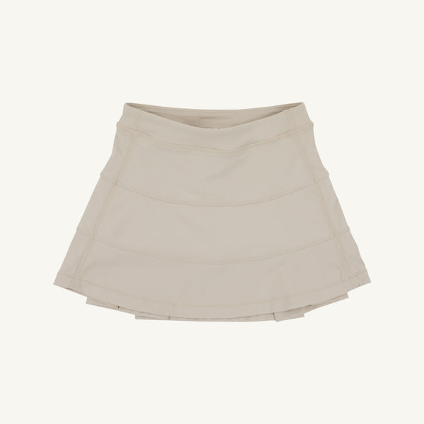 Prepletic™ Prep School Skort - Keeneland Khaki with Palmetto Pearl Stork