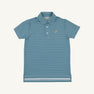Prepletic™ Prim & Proper Polo - Sumner County Stripe (Barnsley Blue) with Keeneland Khaki Stork