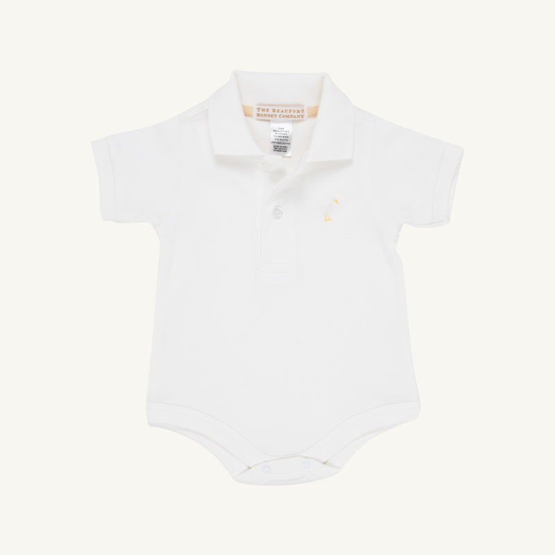 Clothes Baby Boy White Polo Onesie Newborn Baby Boy Handsome Polo