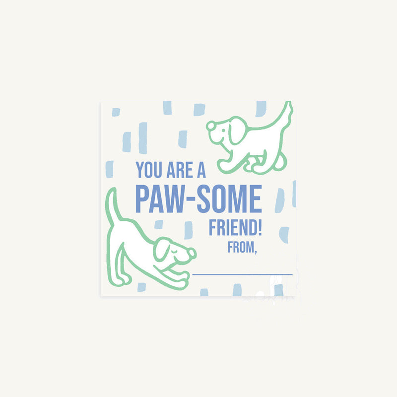 Valentine Cards - Puppy Paw-ty with Beale Street Blue (Digital Download)