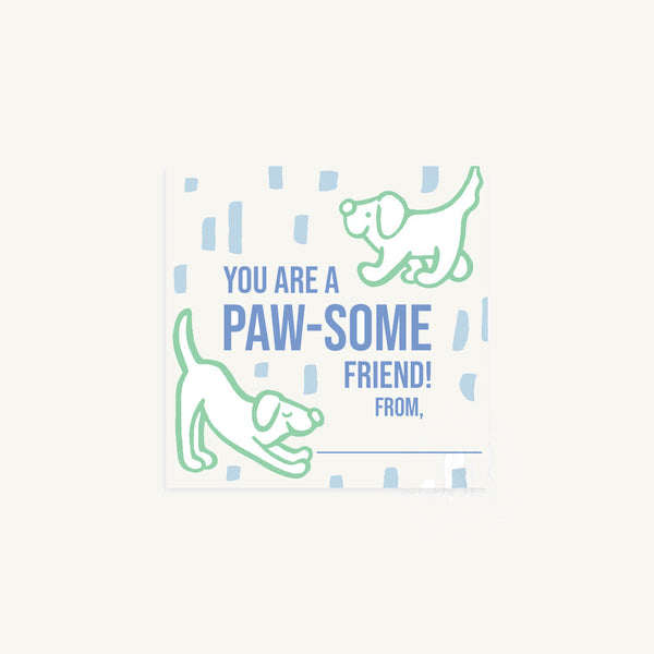 Valentine Cards - Puppy Paw-ty with Beale Street Blue (Digital Download)