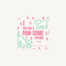Valentine Cards - Puppy Paw-ty with Hamptons Hot Pink (Digital Download)