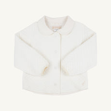 Quinn Coat - Palmetto Pearl with Tonal Stork