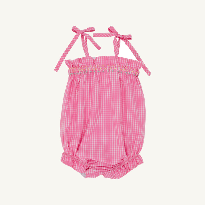 Rosey Romper - Pink Willow Windowpane
