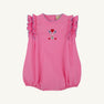 Ruehling Ruffle Bubble - Hamptons Hot Pink with Beale Street Blue and Floral Embroidery