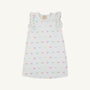 Ruehling Ruffle Dress - Bitty Bows (Worth Avenue White)