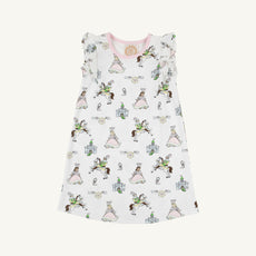 Ruehling Ruffle Dress - Darling Duchess with Palm Beach Pink