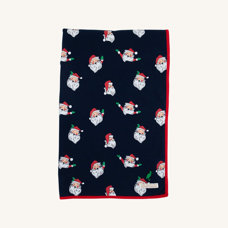 Silent Night Throw - Jolly Old St. Nick with Richmond Red