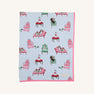 Silent Night Throw - Paw-recious with Hamptons Hot Pink