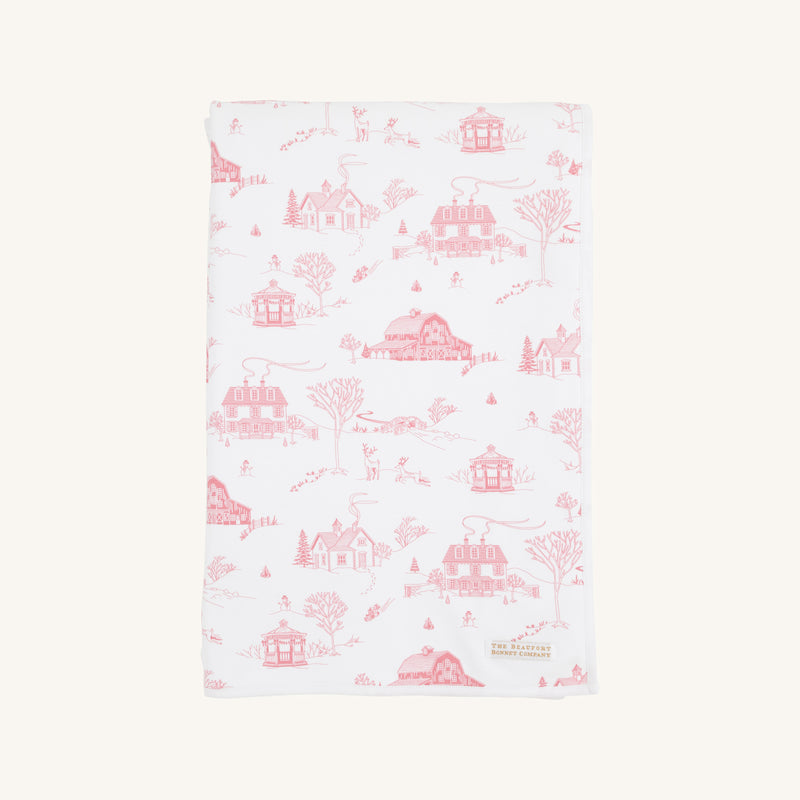 Silent Night Throw - York Town Toile with Worth Avenue White