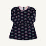 Sadie Sweatshirt Dress - Beloved Bows with Pier Party Pink