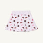 Show your South Carolina pride with The Beaufort Bonnet Company’s USC Searcy Skort - South Carolina Spirit with Worth Avenue White. This comfortable Pima Cotton skort features a white background adorned with maroon and pink university-themed icons, including pennants, foam fingers, and letter C logos, perfectly capturing true Gamecock spirit.
