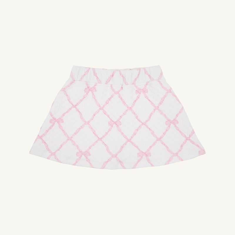 Searcy Skort (Quilted) - Belle Meade Bow with Pier Party Pink