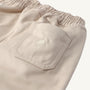 Sheffield Pants in Keeneland Khaki, crafted in cotton twill with an elastic waistband and a back pocket featuring an embroidered stork.