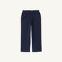 Sheffield Pants - Nantucket Navy with Keeneland Khaki Stork in cotton twill, featuring a pull-on design with an elastic waistband and side pockets.