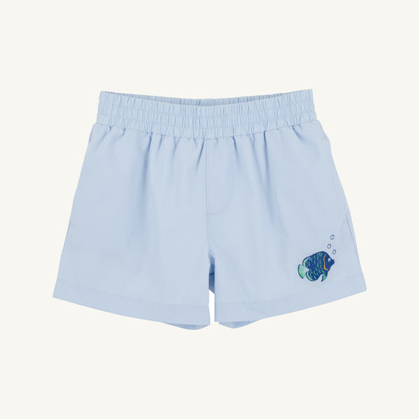 Sheffield Shorts - Buckhead Blue with Fish Applique