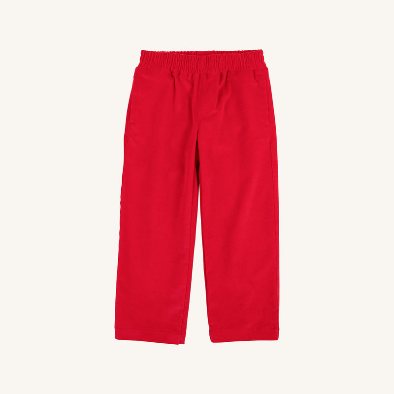 Sheffield Pants (Corduroy) - Richmond Red with Osprey Oatmeal Stork