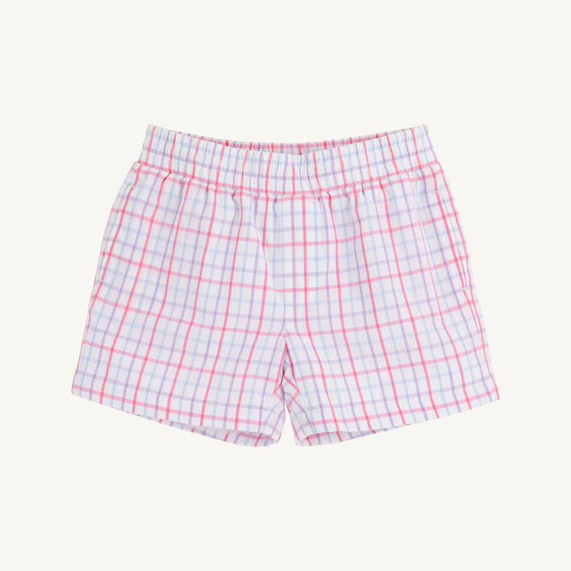 Sheffield Shorts - Winter Park Windowpane with Beale Street Blue Stork