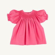 Short Sleeve Bettye Sue Smocked Top - Romany Rose