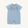 Short Sleeve John Hall Jon Jon - Barrington Blue with Pumpkin