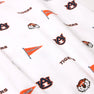 Crafted from white fabric featuring an all-over Auburn University design—complete with orange and blue logos, tiger faces, “TIGERS” text, and AUBURN flags—this print is the perfect match for fans wanting to coordinate with The Beaufort Bonnet Company’s Auburn Cassidy Comfy Crewneck - Tiger Thrill in iconic Auburn Blue.