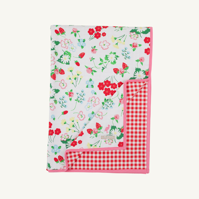 Silent Night Throw - Berry Sweet & Richmond Red Gingham