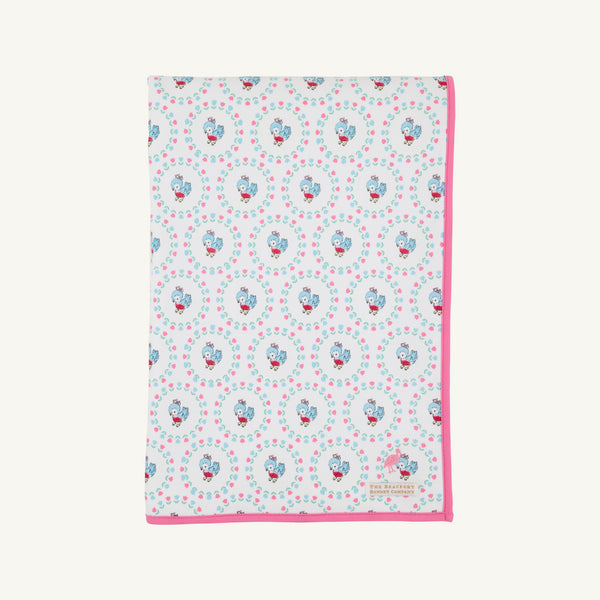 Silent Night Throw - Flock Together with Winter Park Pink