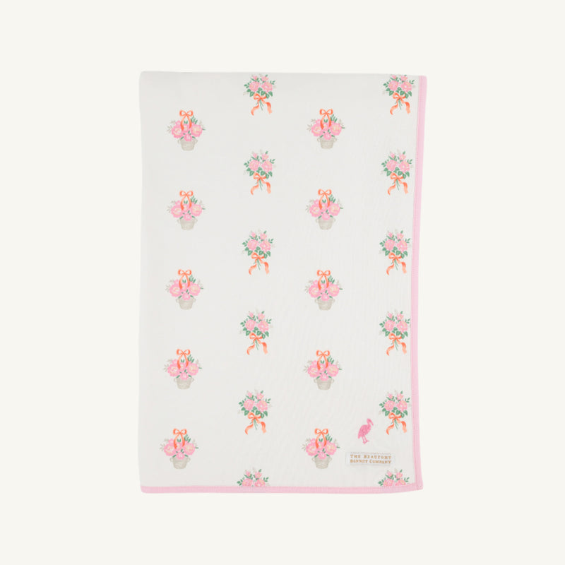 Silent Night Throw - Nonesuch Stems with Sandpearl Pink