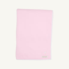 Silent Night Throw (Pima Jacquard) - Palm Beach Pink with Worth Avenue White