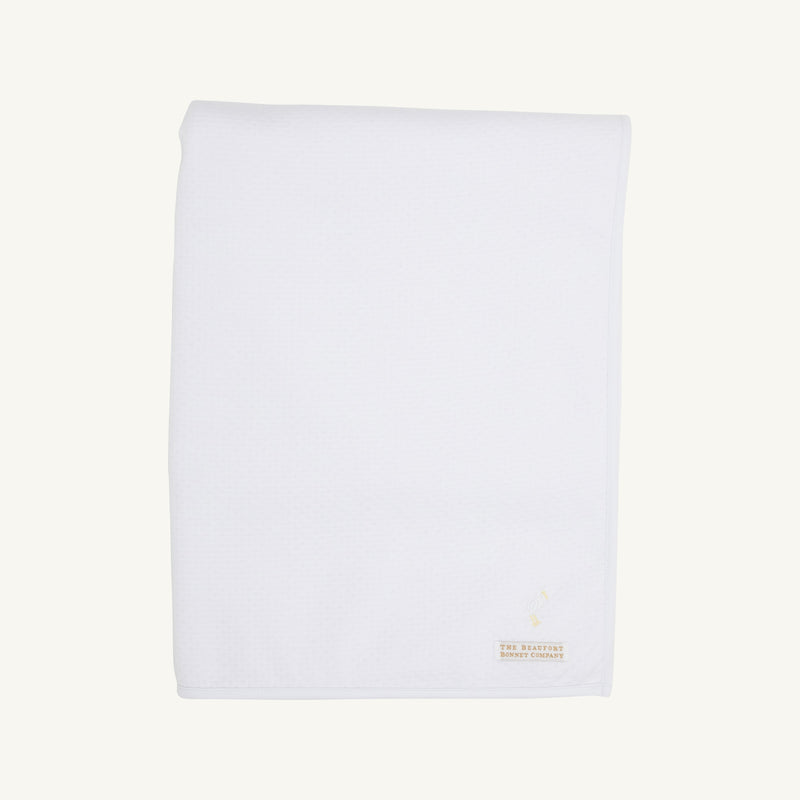 Silent Night Throw (Pima Jacquard) - Worth Avenue White