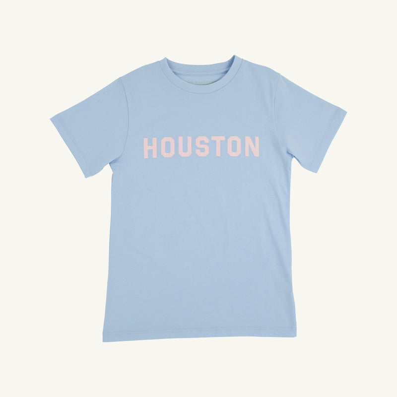 Sir Proper's City Hopper T-Shirt - Beale Street Blue with Palm Beach Pink Houston