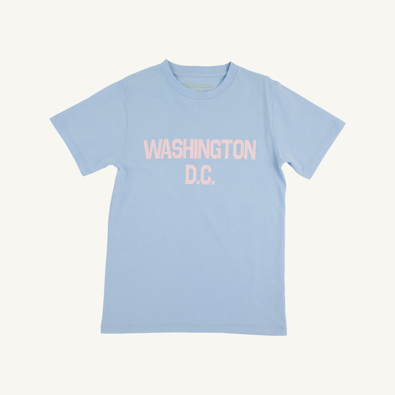 Sir Proper's City Hopper T-Shirt - Beale Street Blue with Palm Beach Pink Washington